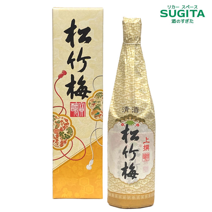 松竹梅 上撰 一升瓶 (1800ml) 化粧箱入り　|　御神酒 清酒 日本酒 宝酒造 京都 1800ml 熨斗 お祭り 地鎮祭 お供え奉献 [6本まで同一送料]