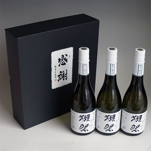 日本酒セット 獺祭 純米大吟醸39 磨き三割九分 720ml 3本 【黒箱】 感謝のギフト箱...