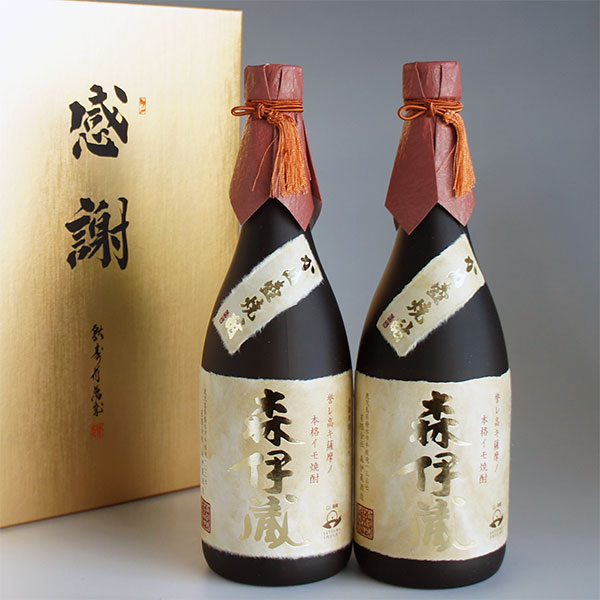 森伊蔵 森伊蔵 金ラベル 720ml 2本 感謝のギフト箱 金蓋紙箱入 2本組 芋焼酎 飲み比べ ギフトセット 無料ギフト包装