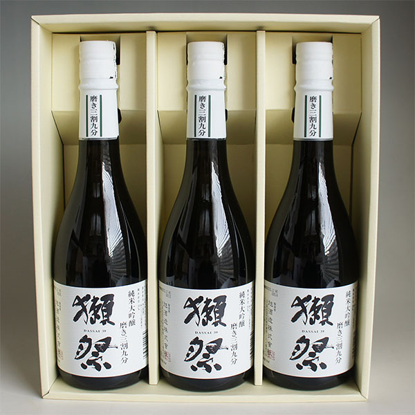 日本酒セット 獺祭 純米大吟醸39 磨き三割九分 720ml 3本 感謝のギフト箱入り 獺祭...