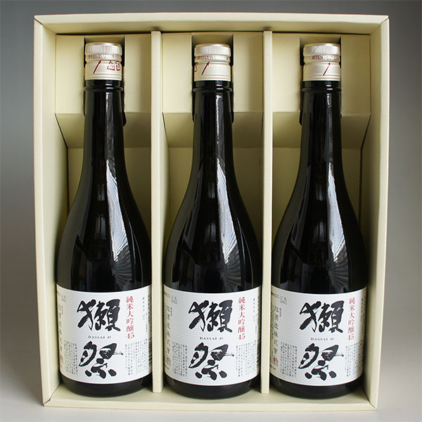 日本酒セット 獺祭 純米大吟醸 45 720ml 3本 旭酒造 山口県 感謝のギフト箱入り 獺...