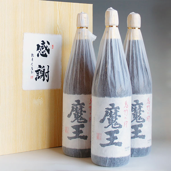 魔王 魔王 1800ml 3本組 感謝のギフト箱 紙箱入 芋焼酎 ギフトセット 無料ギフト包装