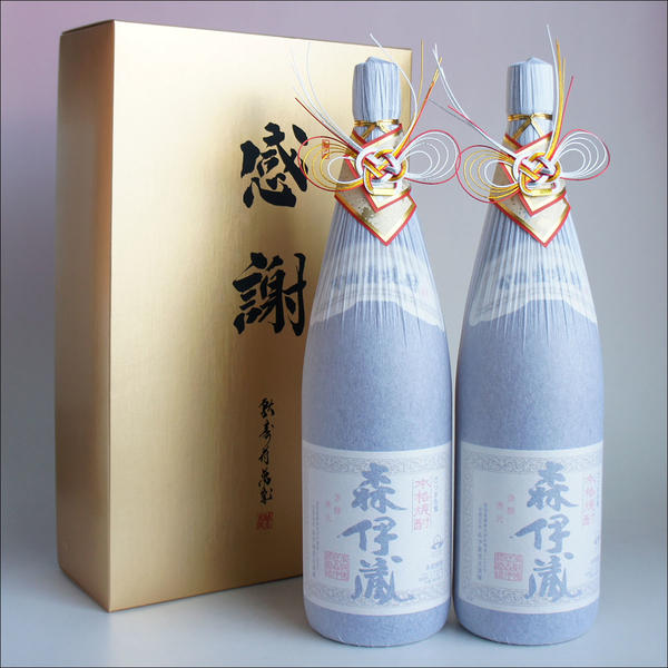 森伊蔵 おめかし 感謝のギフト箱 金蓋紙箱入り 1800ml 2本組 芋焼酎 ギフトセット 無料ギフト包装