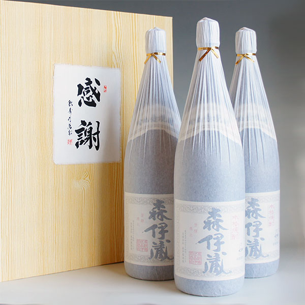 楽天酒百花 昇栄丸森伊蔵 1800ml 3本組 感謝のギフト箱 紙箱入 芋焼酎 ギフトセット 無料ギフト包装