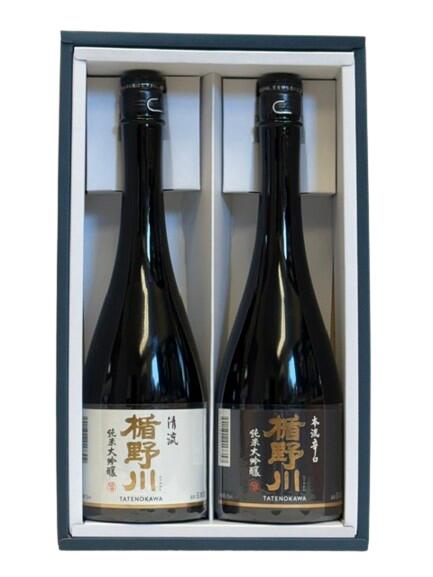楯野川　純米大吟醸　飲み比べ　720ml　2本セット　山形県　箱付贈答　ギフト クール便送料込み　2営業日以内出荷可能「北海道・沖縄・離島へのお届けはお受けできません。ご了承くださいますようお願いします。」
