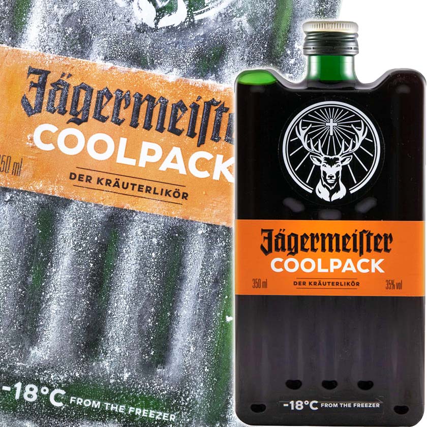 イエガーマイスター クールパック 350ml 35度 ハーフボトル 並行 ハーブリキュール Jagermeister Coolpack Liqueur ドイツの養命酒 イェーガーマイスター 洋酒