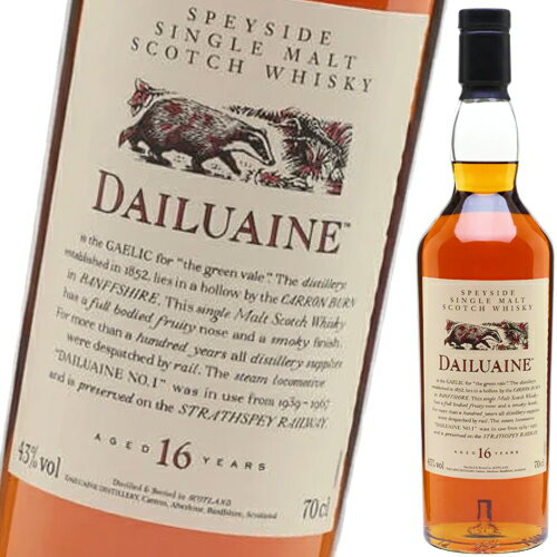 DAILUAINE ダルユーイン 16年 UD花と動物シリーズ 43度 700ml 並行品 Dailuaine 16 Year Old Flora & Faun