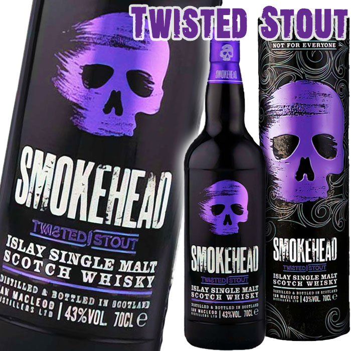 スモークヘッド 43 スモークヘッド ツイステッド スタウト 700ml 43度 箱入 並行品 Smokehead Twisted Stout Islay Sin