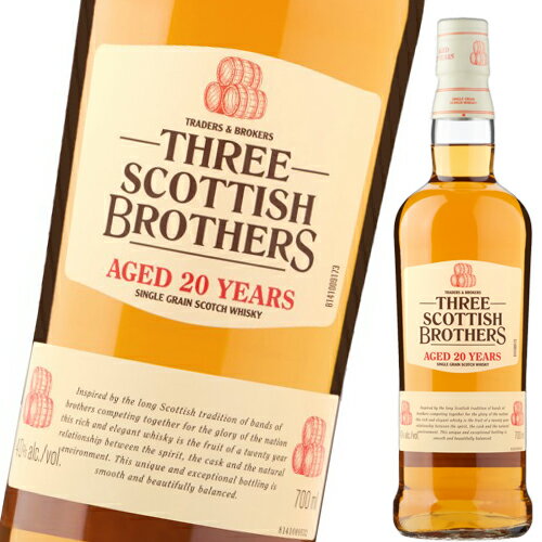 商品名スリー スコティッシュ ブラザーズ 20年Three Scottish Brothers 20 Year Old容量700ml アルコール度数40度 タイプシングルグレーン ウイスキースコッチ・ウイスキー 生産地スコットランド 蒸溜所ブランドスリー スコティッシュ ブラザーズThree Scottish Brothers カスクタイプ− 受賞歴