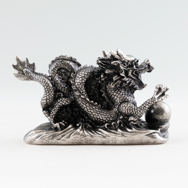 薩摩錫器 錫 置物 龍-TAKACHIHO 黒漆加工 186H-5 岩切美巧堂 代引不可父の日 錫器 錫製 置物 還暦祝 結婚祝 退職祝 贈答 母の日 プレゼント ギフト 伝統工芸品