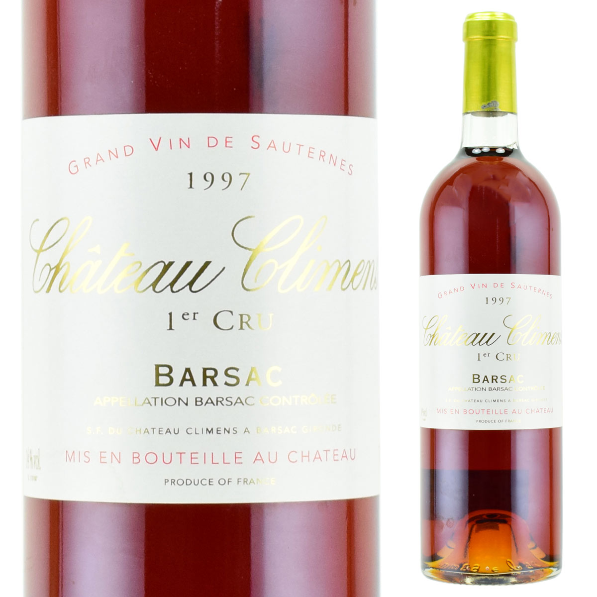 シャトー・クリマン　1997　750ml　貴腐ワイン　ソーテルヌ　格付1級　Chateau　Climens Sauternes　デザートワイン