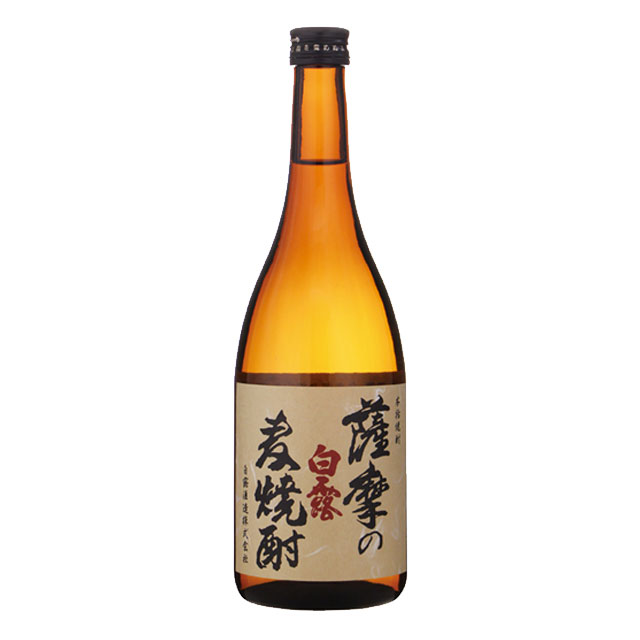 商品詳細 ■商品番号 020108 ■商品種別 麦焼酎 ■内容量 720ml ■アルコール度数 25度 ■麹菌 - ■蒸留方法 減圧蒸留 ■メーカー 白露酒造（株） ■原材料 麦・麦麹 コメント 芋焼酎以上に水の影響を受ける麦焼酎に使用した地元自慢の天然水、昔ながらの和紙によるろ過で実現した、甘味とまろやかな口当たりです。豚の角煮やさつま揚等、元来、甘い味（旨味）を好む鹿児島人。その鹿児島の芋焼酎蔵元が麦焼酎を造りました。