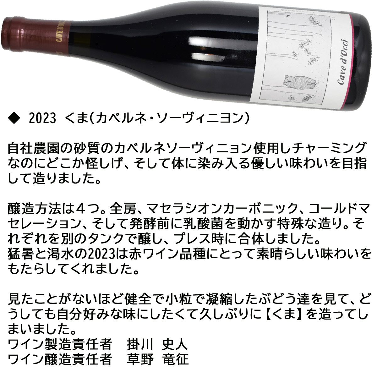 【5本セット】【カーブドッチ】【どうぶつシリーズ】いっかく ぺんぎん うみがめ（白） くま（赤）むささび（泡）（白3本、赤1本、泡1本） sakedondon-10018768 酒どんどん 楽天市場店 サンプル画像3