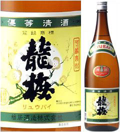 【取寄商品】龍梅 上撰 1800ml瓶 藤居酒造 大分県 化粧箱なし