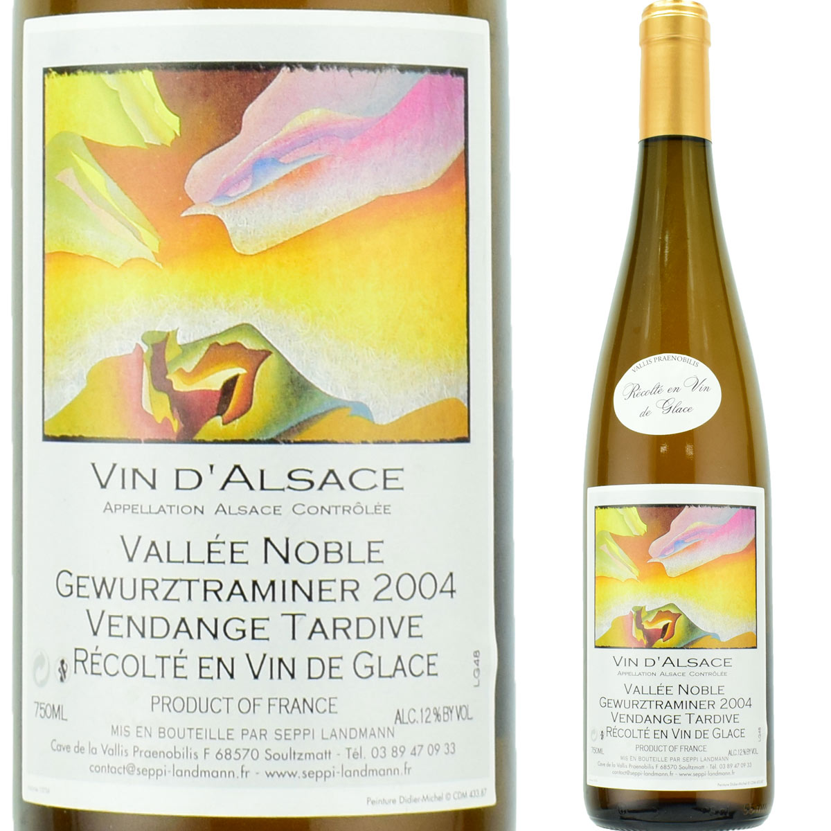 Seppi-Landmann　Vin d'Alsace VENDANGE TARDIVE Vin de Glass GEWURZTRAMINER