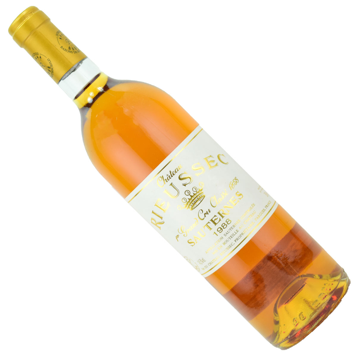 シャトー リューセック 1988 750ml 貴腐ワイン ソーテルヌ 格付1級　Chateau Rieussec Sauternes デザートワイン 極甘口　送料は無料（送料欄に別途クール便代金が加算されます）　送料無料ですが北海道・東北は別途送料必要