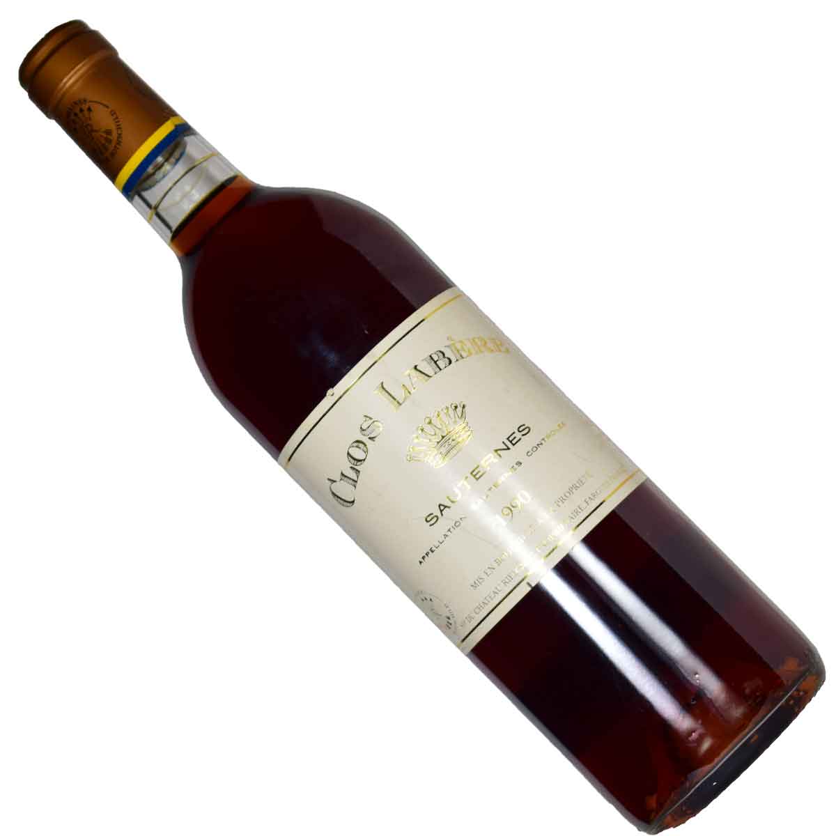 【かつてのセカンド】 クロ・ラベール 1990（平成2年）750ml 貴腐ワイン ソーテルヌ シャトー・リューセックClos Labere Chateau RIEUSSEC　デザートワイン
