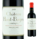 シャトー・オー・バージュ・リベラル　2019　375mlハーフボトル　フランス・ボルドー　ポイヤック　CHATEAU HAUT BAGES LIBERAL