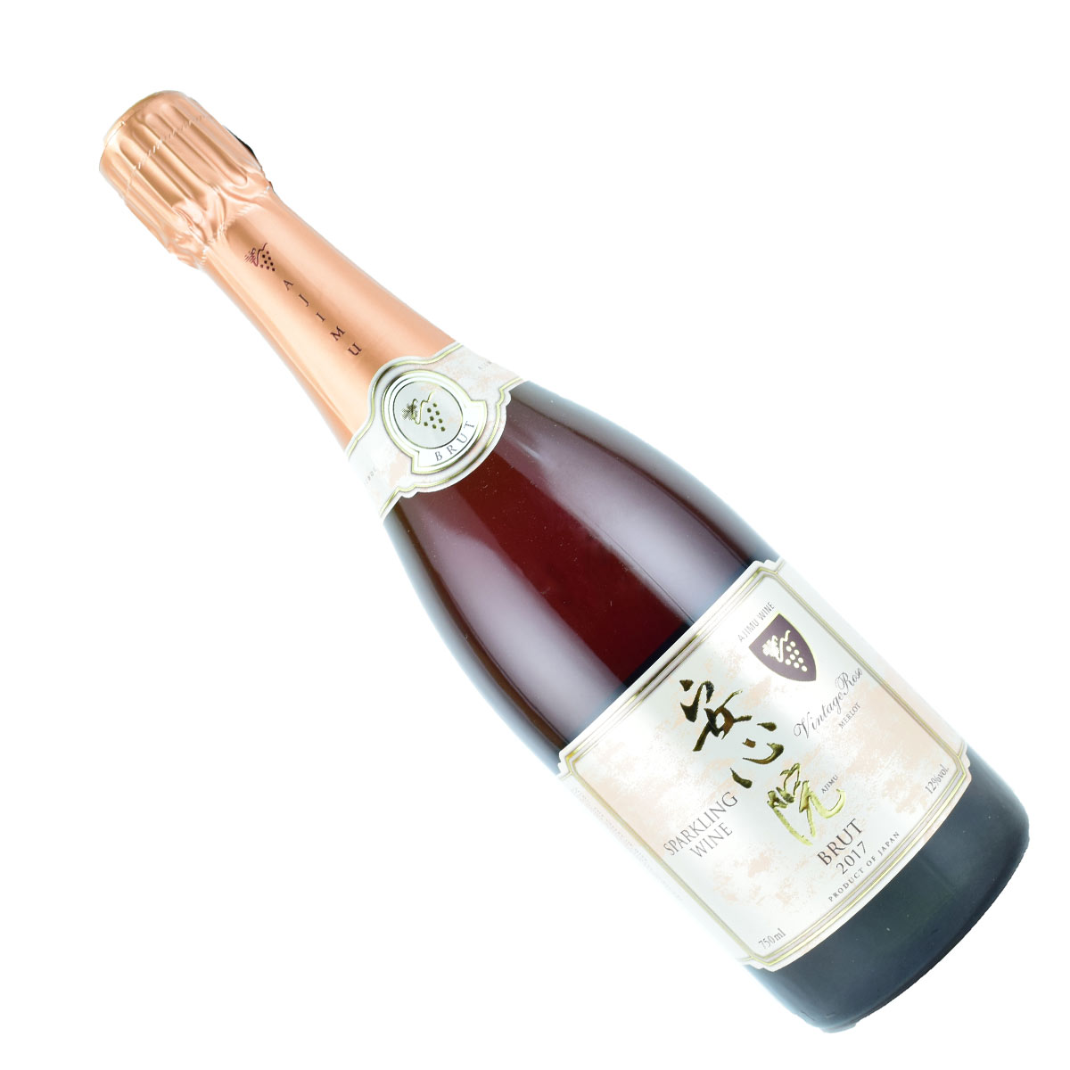 楽天酒どんどん　楽天市場店安心院ワイン スパークリングワイン・ロゼ 750ml 日本ワイン　使用ブドウ品種：メルロー