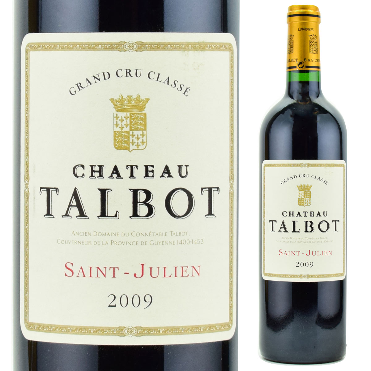 シャトー・タルボ　2009　750ml赤　フランス・ボルドー　サンジュリアン格付4級　CH.TALBOT　送料は無料（送料欄にクール便代金が加算されます）シャトー蔵出し