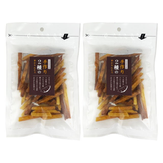 唐船峡食品 パケット 2種のいもかりんとう 80g×2袋　日付指定 代引不可 同梱不可