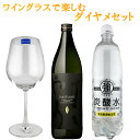 IWSC2019 最高賞受賞 だいやめ DAIYAME・ワイングラス強炭酸水セット 北海道・東北エリアは別途運賃が1000円発生します 