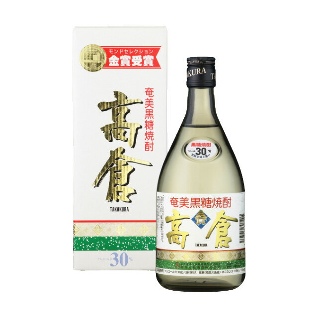 商品詳細 ■商品番号 007674 ■商品種別 黒糖焼酎 ■内容量 720ml ■アルコール度数 30度 ■麹菌 白麹 ■蒸留方法 常圧蒸留 ■メーカー 奄美大島酒造（株） ■原材料 黒糖（100%奄美大島産純黒糖）・米麹 コメント 3年以上熟成した原酒をさらに樫樽で琥珀色に熟成。黒糖のまろやかなコクと果実のような甘い香り、ふくよかな味わいを実現しました。