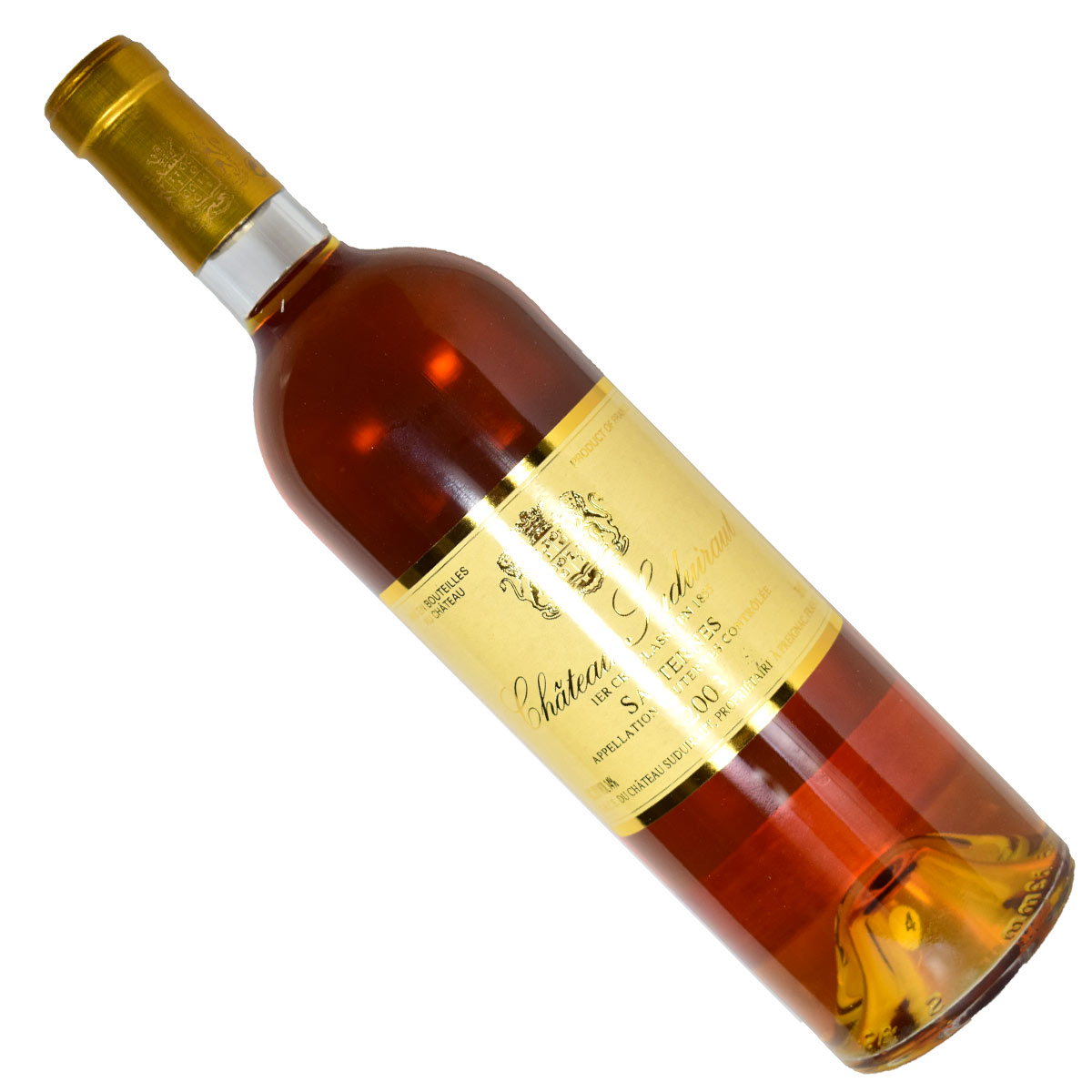 シャトー・スデュイロー 2003（平成15年）750ml 貴腐ワイン ソーテルヌ 格付1級CH.SUDUIRAUT　デザートワイン