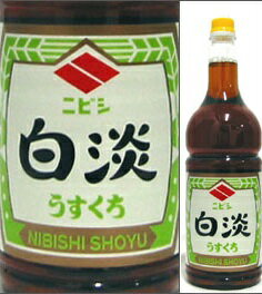 ニビシ　白淡うすくち　1800mlペットボトル　しょうゆ風調味料　ニビシ醤油(株)　福岡県