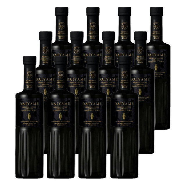 商品詳細 ■商品番号 285682 ■商品種別 芋焼酎 ■内容量 700ml×12本 ■アルコール度数 40度 ■麹菌 黒麹 ■蒸留方法 常圧蒸留 ■メーカー 濱田酒造 ■原材料 さつまいも、米麹 コメント 1868年の創業から受け継ぐ技により生まれた 「DAIYAME 40（フォーティ）」は、 ライチのように香る本格芋焼酎「だいやめ～DAIYAME～」の 香熟製法をベースに、香りや味わいを凝縮し、 カクテル素材としても楽しんでいただけるように、 アルコール度数を40度で設計した プレミアムスピリッツです。 驚くほど華やかで力強いライチのような香りと、 濃醇でフルーティな味わいが広がり、 その余韻を長く堪能できる酒質に仕上げました。 世界中のバーテンダーやミクソロジストの創造力を刺激し、 スピリッツ愛好家を唸らせる逸品です。 また、DAIYAME 40は世界三大酒類コンペティションといわれる 「SFWSC 2022」「ISC 2023」「IWSC 2023・2025」の 焼酎部門で最高金賞を受賞しており、 その品質は世界でも高く評価されています。