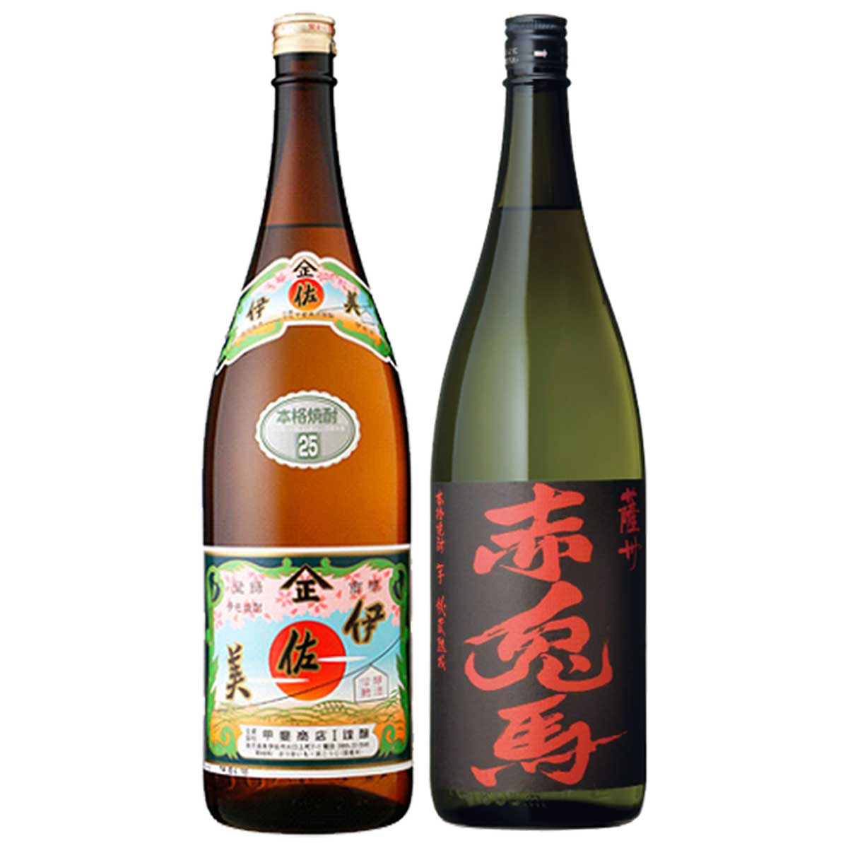 伊佐美 ・ 赤兎馬 1800ml 各1本 計2本 セット 父の日 送料無料 焼酎セット ギフト 贈り物 北海道・東北地区は 別途送料1000円が発生します 