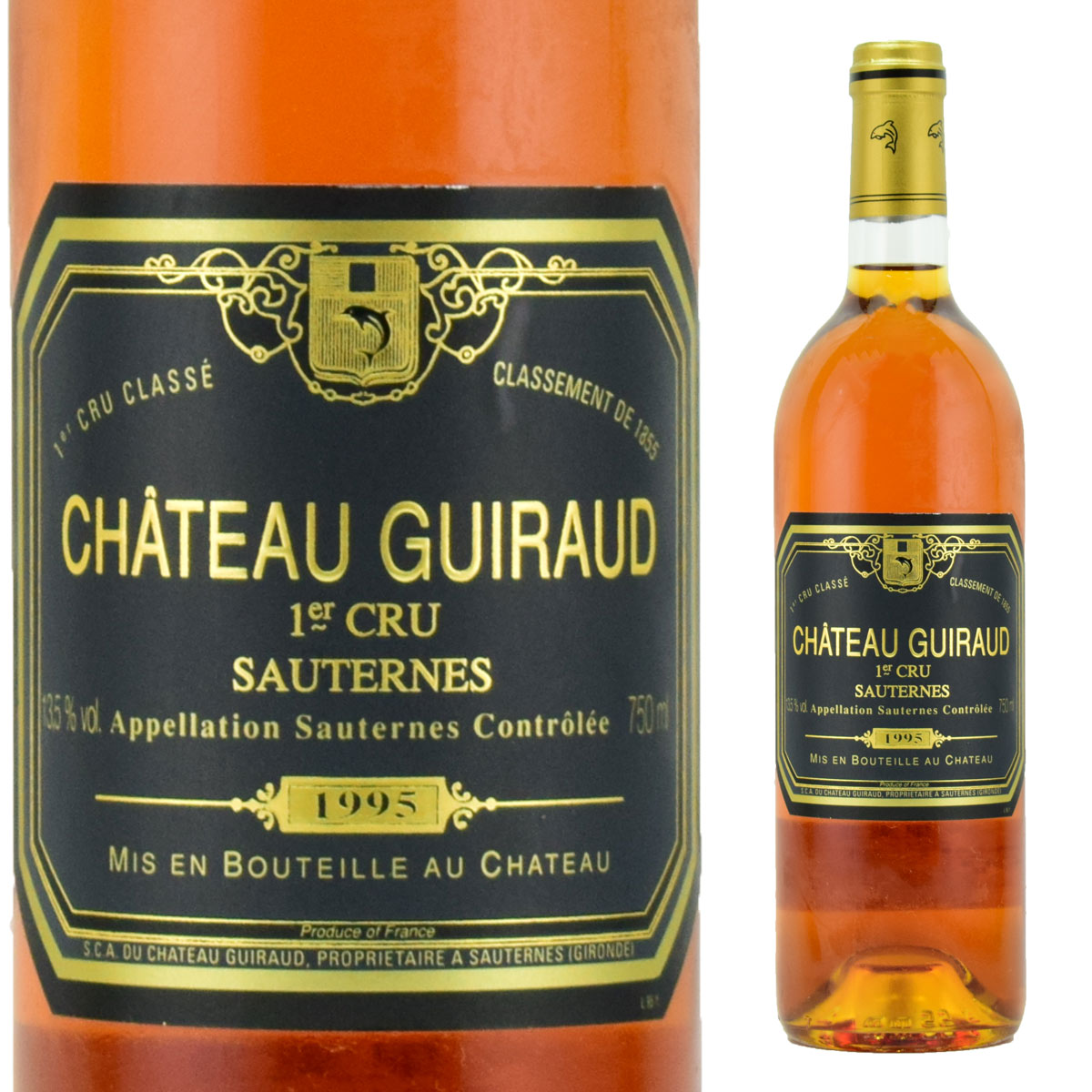 シャトー・ギロー　1995　750ml　貴腐ワイン　ソーテルヌ　格付1級Chateau GUIRAUD　デザートワイン