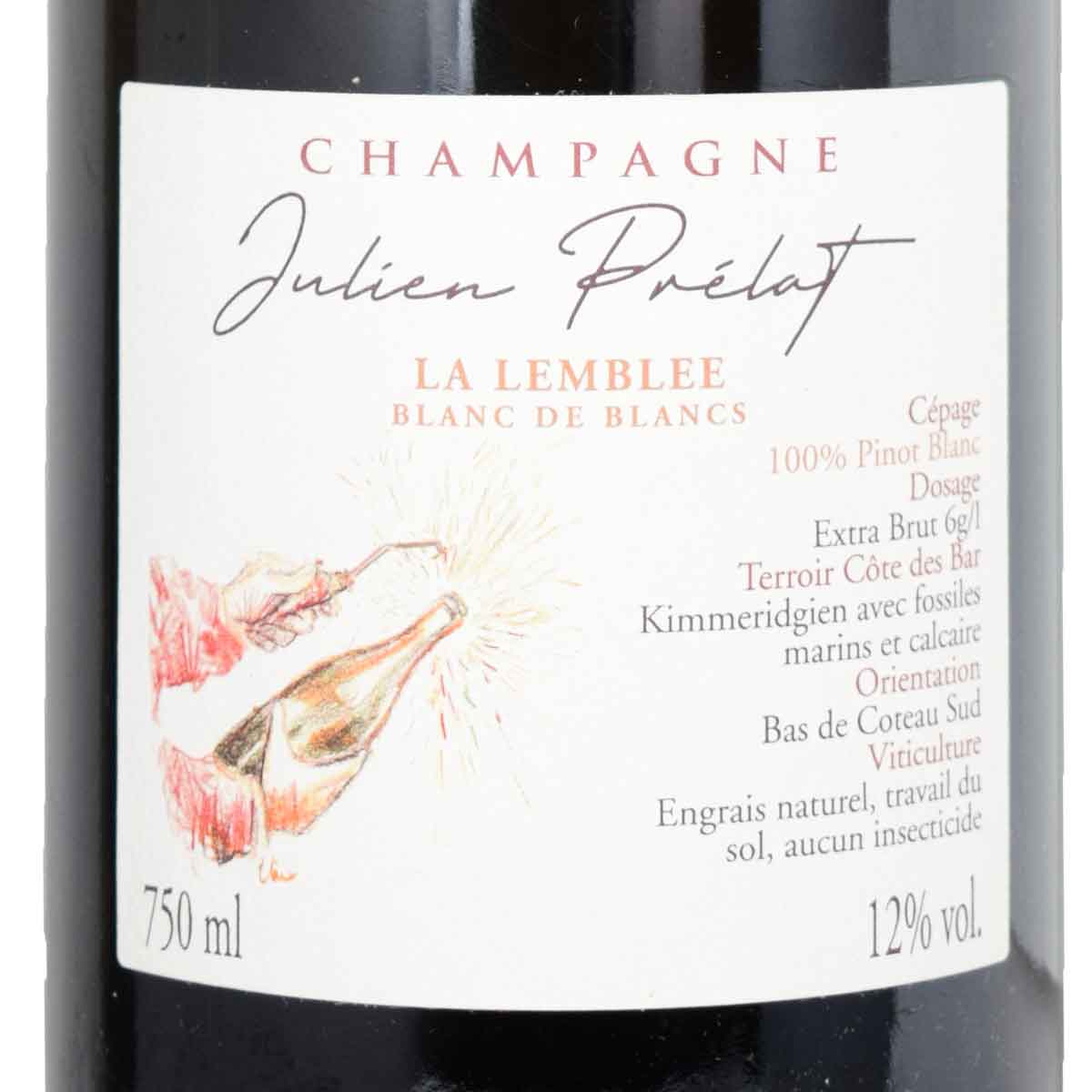 ジュリアン・プレラ ラ・ランブレ・ブラン・ド・ブラン・ピノ・ブラン 750ml泡 シャンパーニュLA LEMBLEE PINOT BLANC EXTRA BRUT / JULIEN PRELAT sakedondon-10018493 酒どんどん 楽天市場店 サンプル画像2