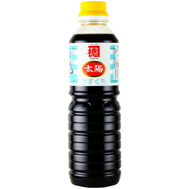 送料無料　カネトク醤油　太陽うすくち醤油　500ml　　佐賀屋醸造 　薄口醤油　鹿児島の醤油　　産地直送　代金引換不可　同梱不可