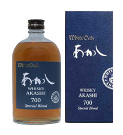 ホワイトオーク あかし ウイスキー 700 スペシャルブレンド　ウィスキー　国産ウイスキー 江井ヶ嶋酒造　兵庫県　化粧箱なしのサムネイル