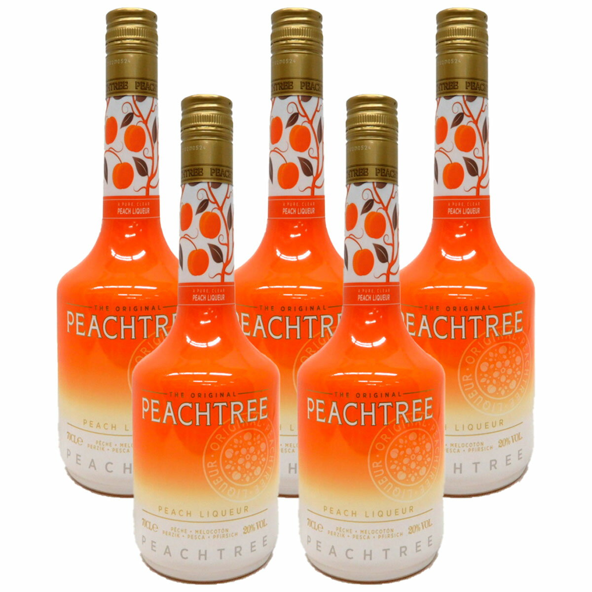 桃の美味しさそのまま　デカイパー オリジナル・ピーチツリー【20度 700ml×5本】