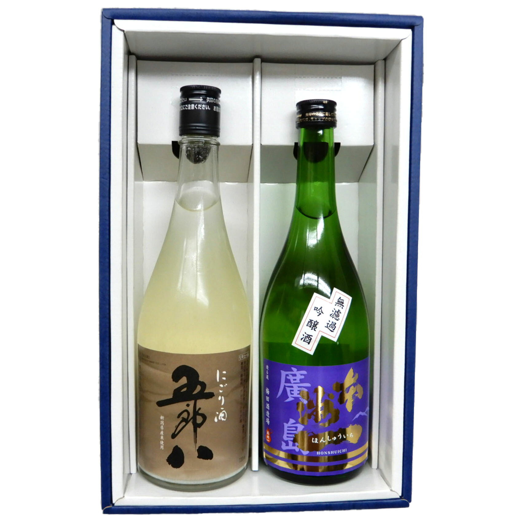 Rakuten - 清酒720ml×2本セット[箱入り]　にごり五郎八＆本州一 無濾過 吟醸酒　※【送料無料(北海道・東北・沖縄以外)】