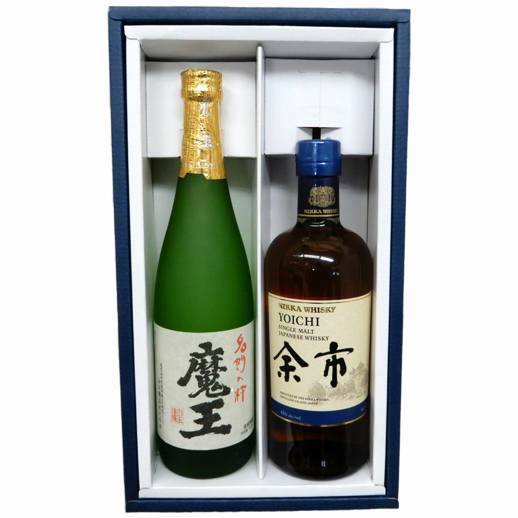 高級ギフトセット　魔王720ml、シングルモルト余市700ml