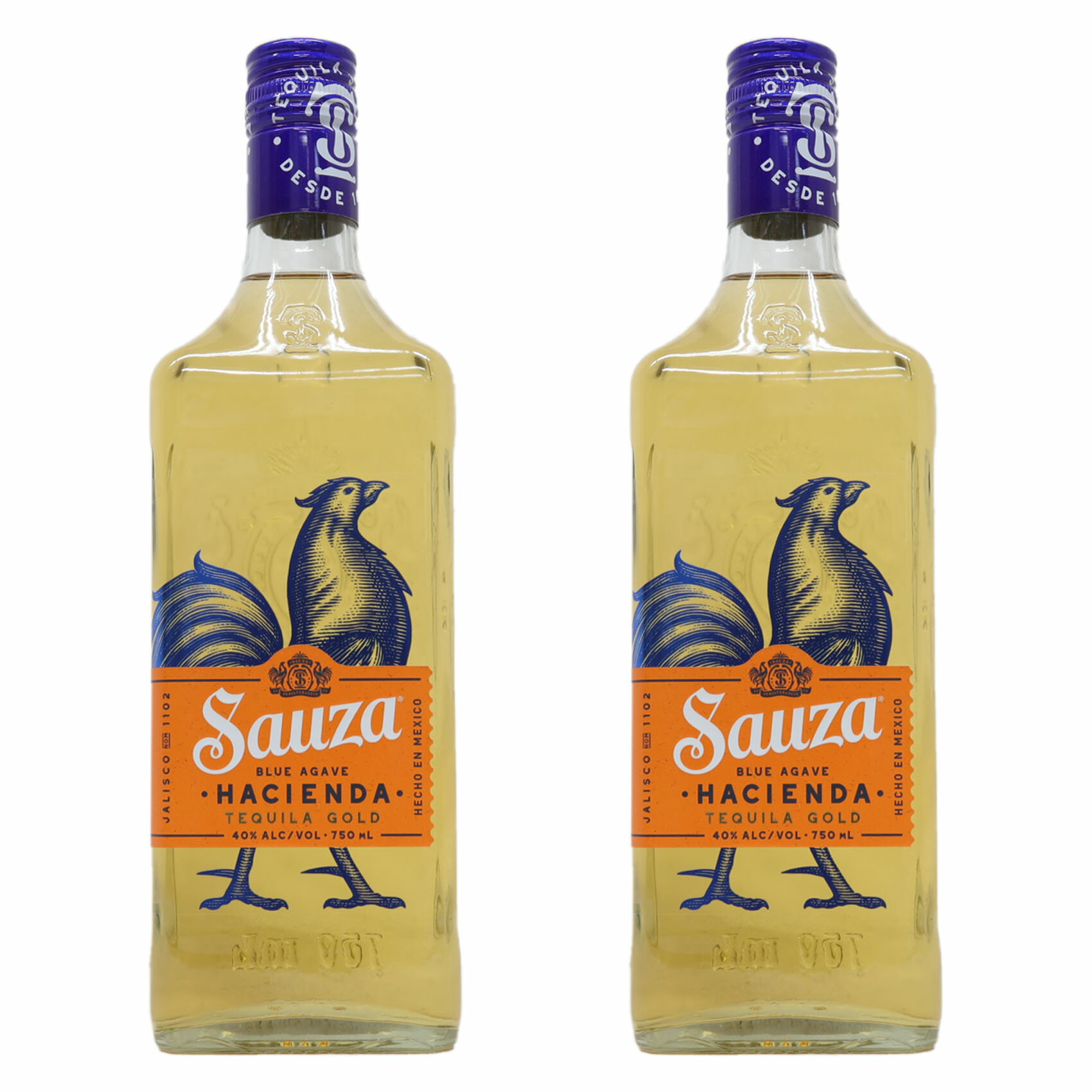 【2本】ロックにするなら「ゴールド」で テキーラ サウザ ゴールド 40度 750ml メキシコ産