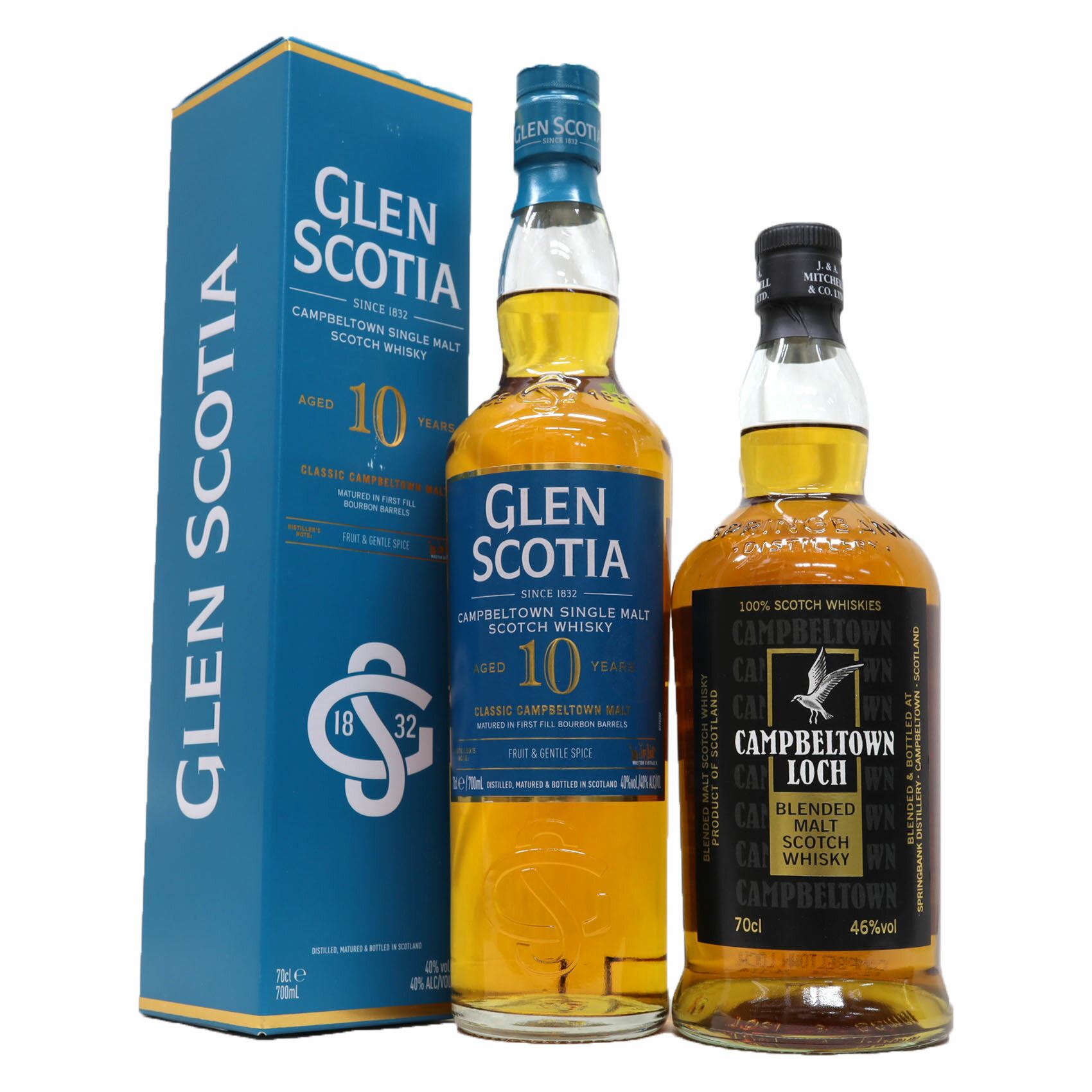 キャンベルタウン飲み比べ2本セット　キャンベルタウンロッホ46度、グレンスコシア10年40度700ml