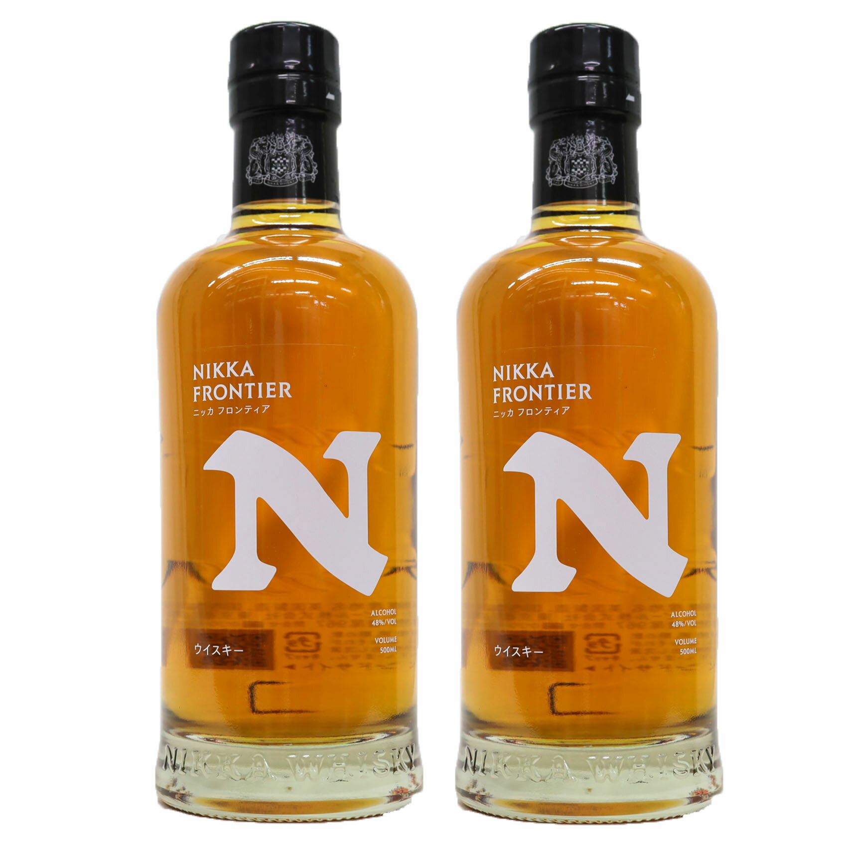 【2本】薫り高くスモーキーな味わいが特徴 ニッカ フロンティア 500ml 48度ノンチルフィルタード