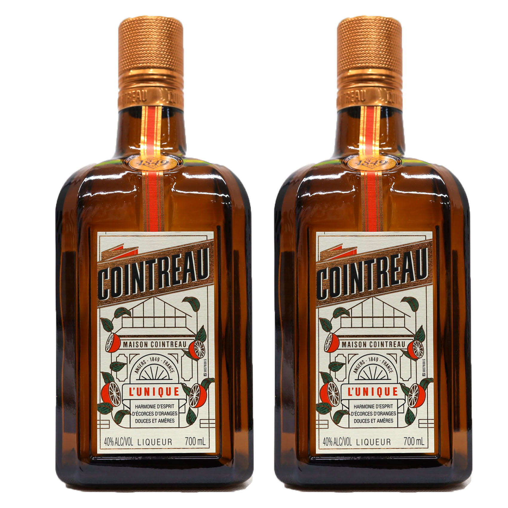 【2本】最も香り高いオレンジリキュールです　コアントロー 700ml 40度 フランス製