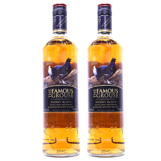【2本】リッチでスモーキーな味わいのブレンデッドウイスキーです フェイマスグラウス スモーキーブラック40度700ml 【2本】リッチでスモーキーな味わいのブレンデッドウイスキーです フェイマスグラウス スモーキーブラック40度700ml