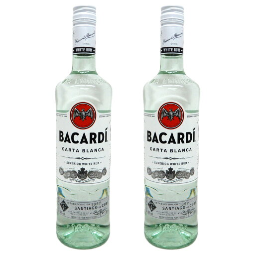 【2本】バカルディ スペリオール (ホワイト) 750ml 40度 世界最大の出荷量を誇るビッグ・ブランド 【2本】バカルディ スペリオール (ホワイト) 750ml 40度 世界最大の出荷量を誇るビッグ・ブランド