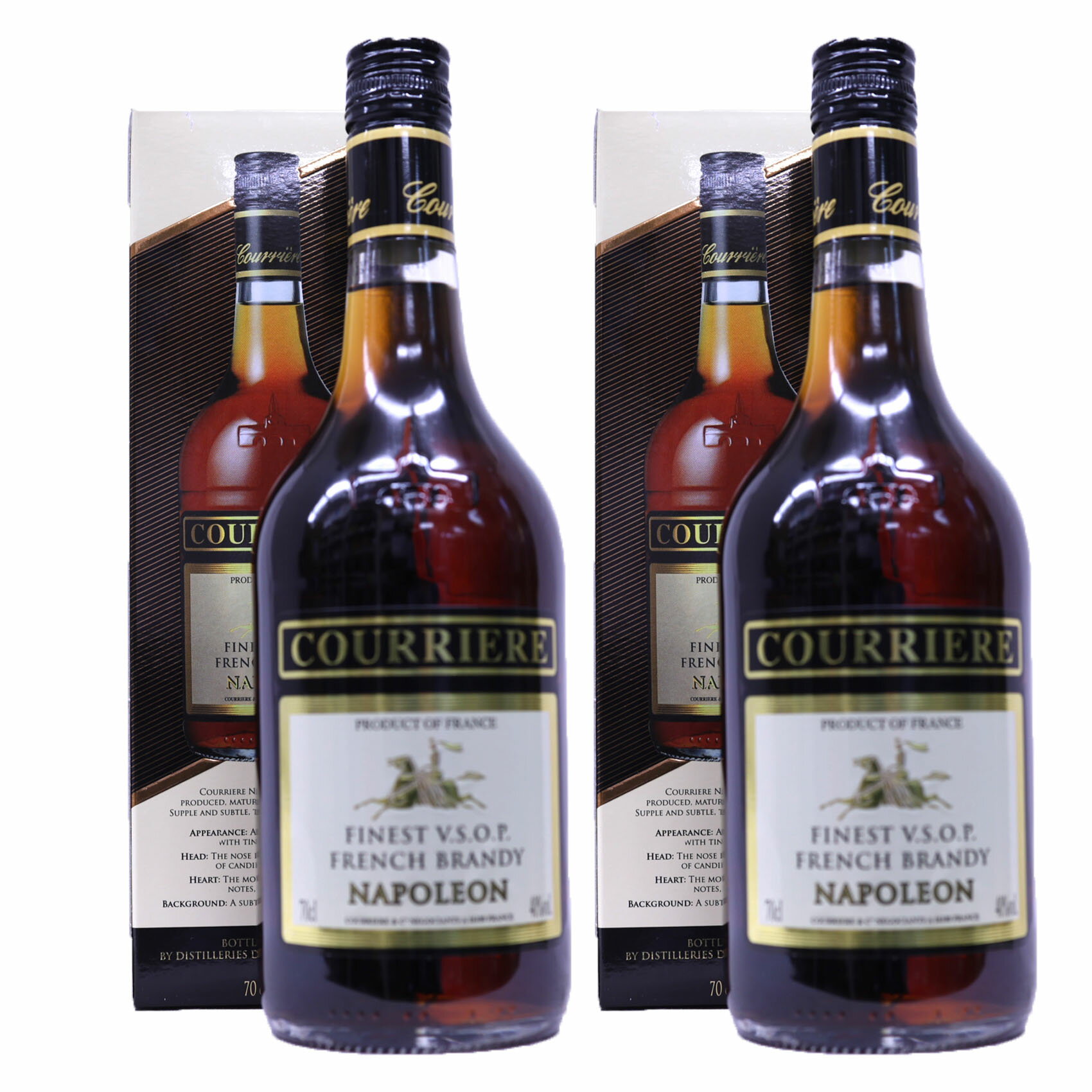 【2本】果実の華やかな香り、複雑な樽香、まろやかな味わい　クリエールナポレオン40度700ml