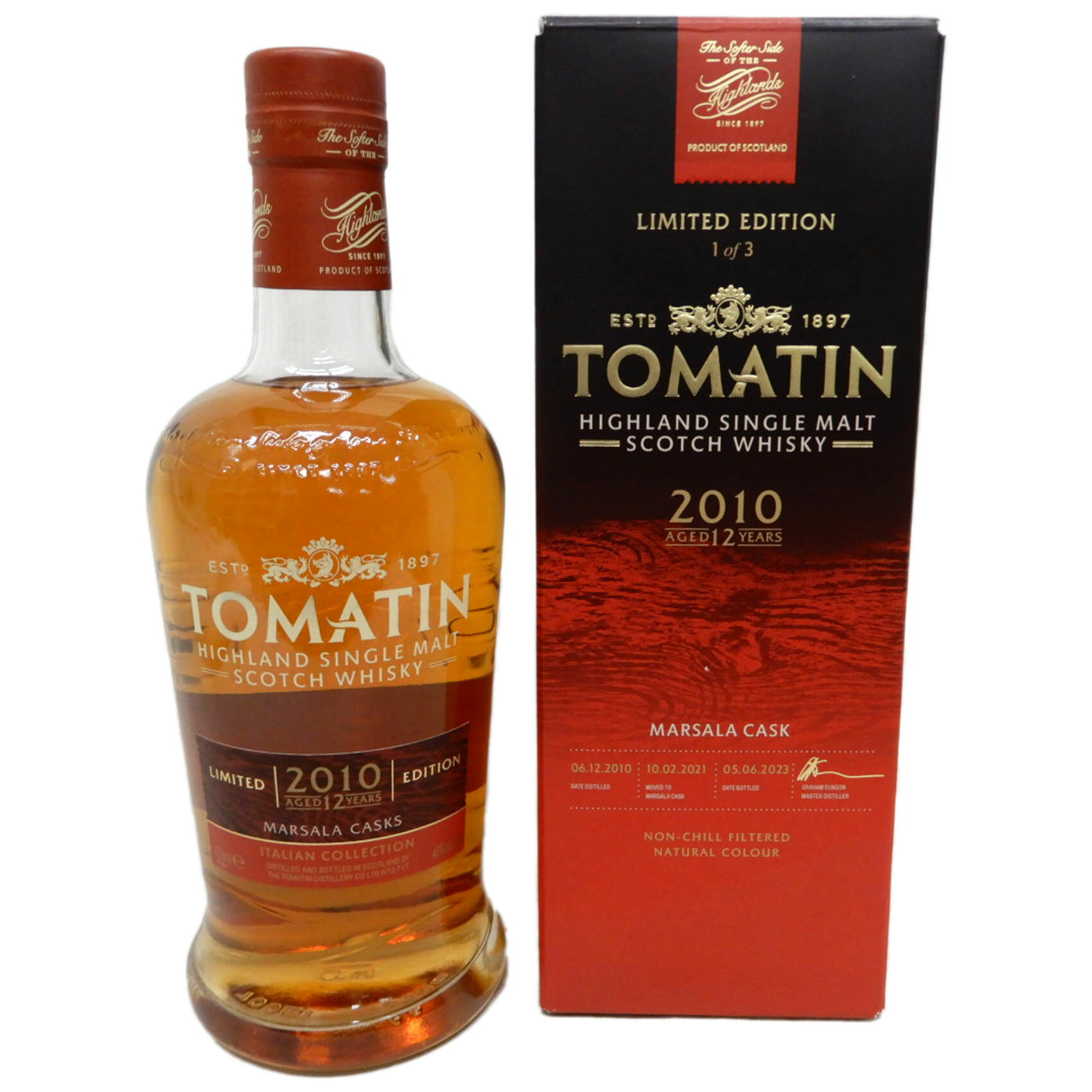 トマーティン2010 12年 イタリアン・コレクション マルサーラカスク 46度 700ml イタリアワイン ウイスキー
