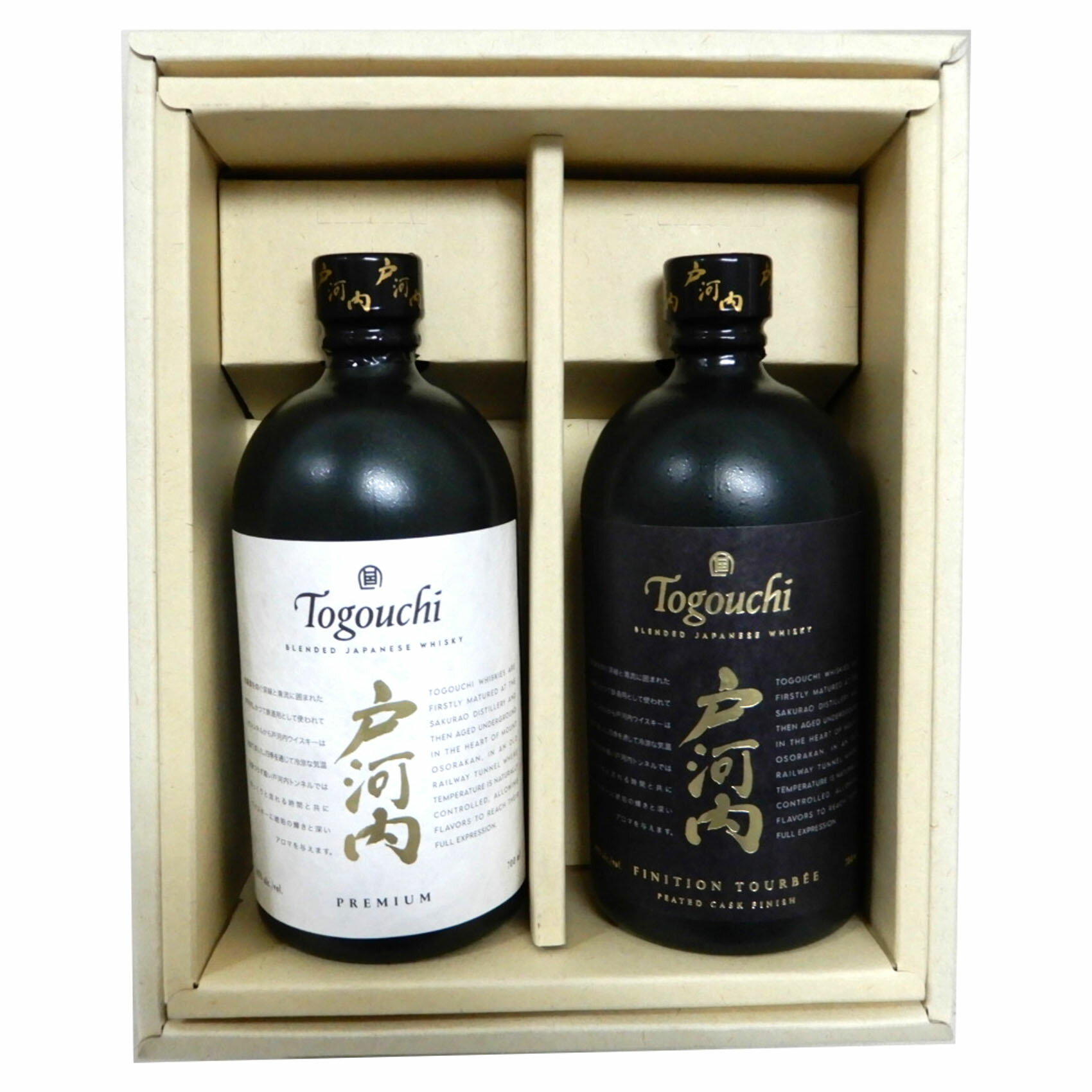[セット内容] 【戸河内　プレミアム40度700ml】 広島の豊かな自然を映し出す ブレンデッドジャパニーズウイスキー戸河内 PREMIUM。 ゆっくりと立ち上がる香りが、次第にフルーティーなアロマへとひらき、ウッディーな味わいの余韻が続きます。 【戸河内ピーテッドカスクフィニッシュ40度700ml】 スモーキーな燻煙香をもつウイスキーが熟成された樽で、ウイスキーをフィニッシングさせたブレンデッドジャパニーズウイスキー戸河内 PEATED CASK FINISH。 煙をくゆらせたような特有の風味と香りが、ウイスキーにコクのある甘みをもたらします。[セット内容] 【戸河内　プレミアム40度700ml】 広島の豊かな自然を映し出す ブレンデッドジャパニーズウイスキー戸河内 PREMIUM。 ゆっくりと立ち上がる香りが、次第にフルーティーなアロマへとひらき、ウッディーな味わいの余韻が続きます。 【戸河内ピーテッドカスクフィニッシュ40度700ml】 スモーキーな燻煙香をもつウイスキーが熟成された樽で、ウイスキーをフィニッシングさせたブレンデッドジャパニーズウイスキー戸河内 PEATED CASK FINISH。 煙をくゆらせたような特有の風味と香りが、ウイスキーにコクのある甘みをもたらします。