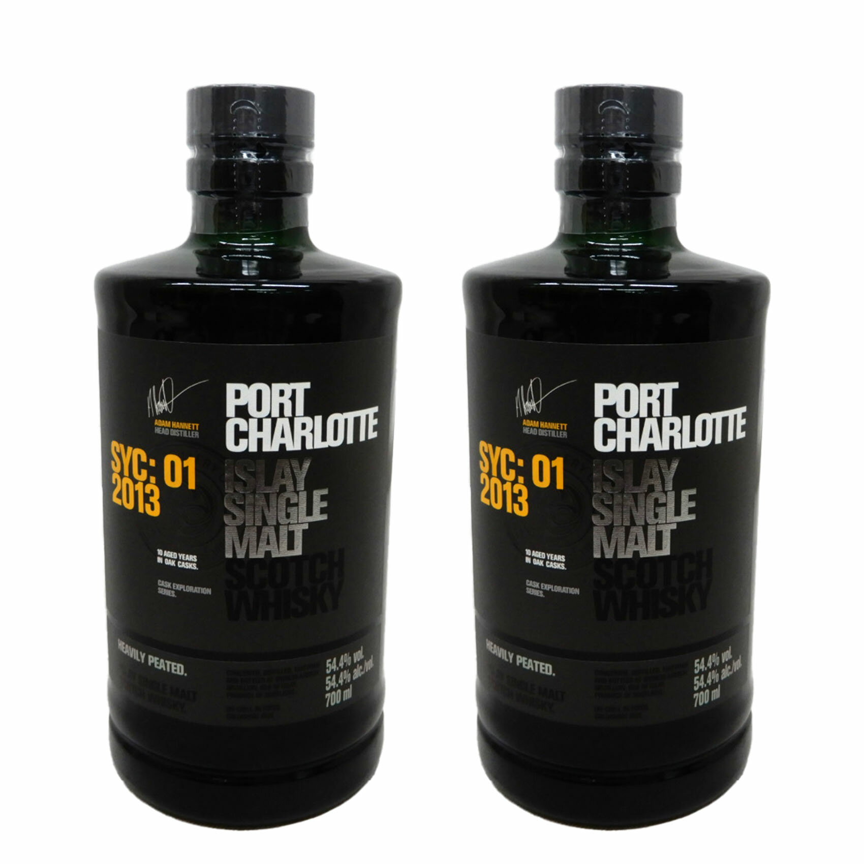 Rakuten - 【2本】ポートシャーロット SYC:01　2013　54.4度 700ml[正規品]　ヘビリー・ピーテッドアイラシングルモルト　シラーワイン樽を使用