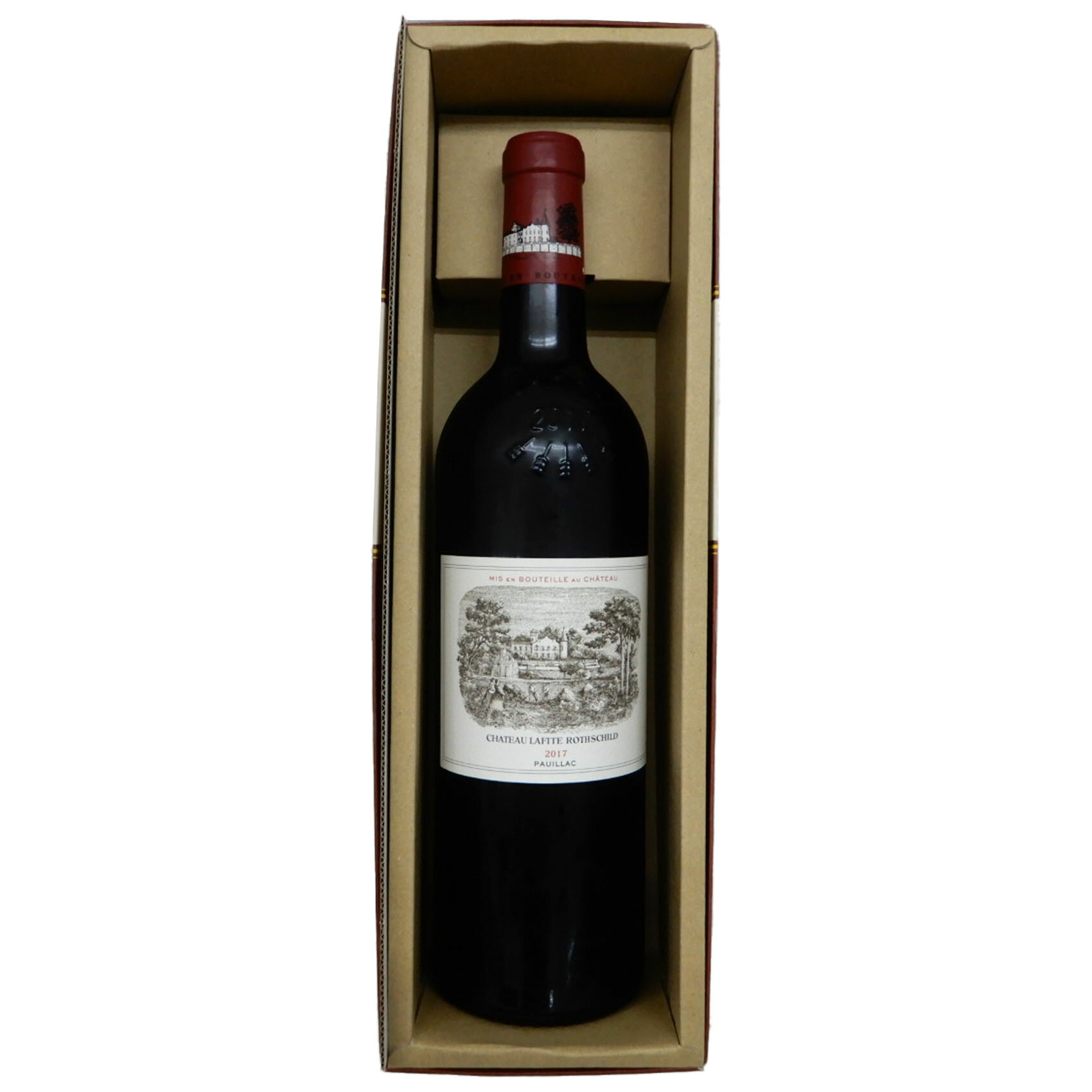 【ギフトボックス入り】シャトー ラフィット ロスチャイルド 2017 12.5度 750ml フランス ボルドー 赤ワイン Chateau Lafite Rothschild【正規品】【クール便】 sakefuji-10007950 なんでも酒店 パッケージ画像