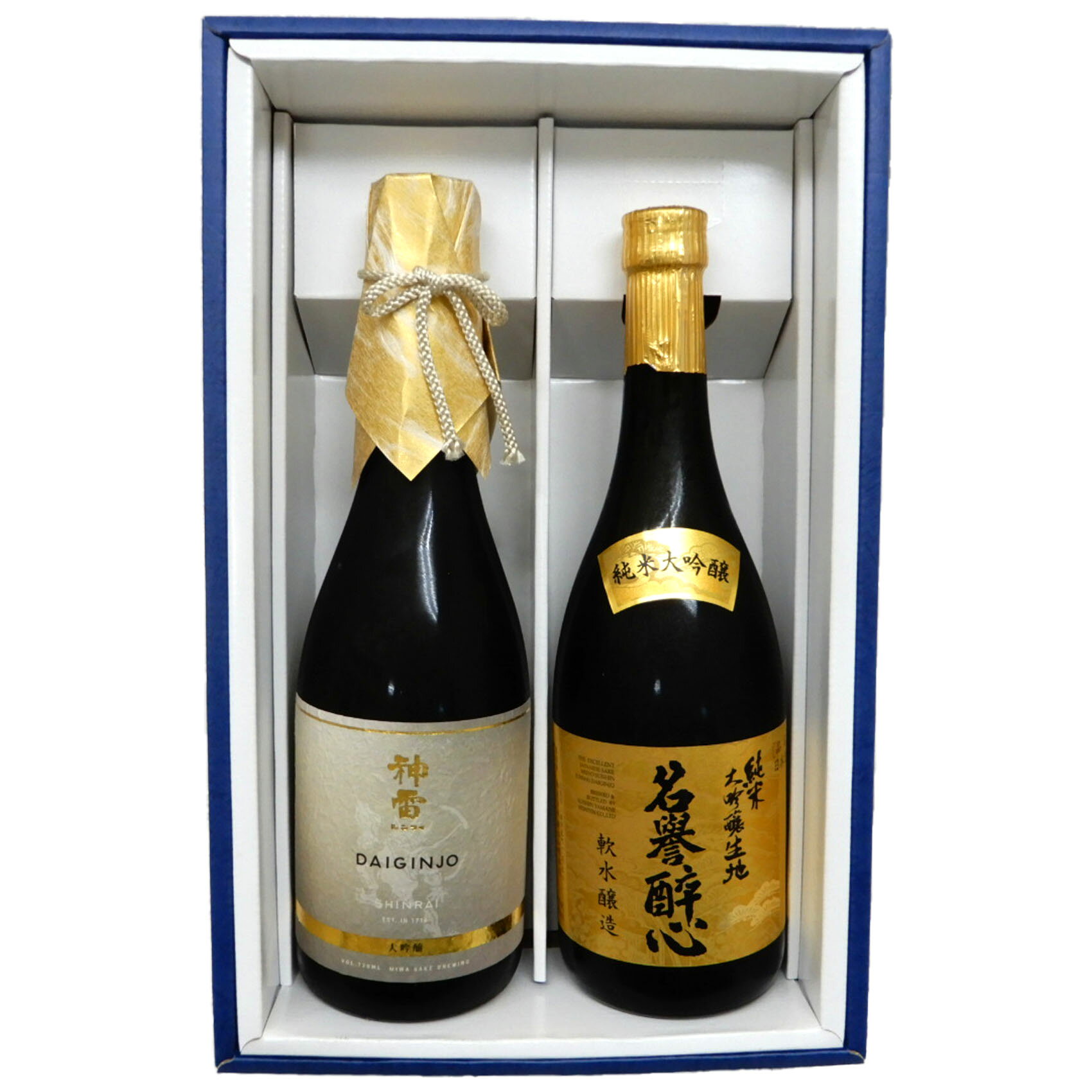 伝統と技が冴えわたる、広島県を代表する銘酒の贅沢な飲み比べ2本セットです。 【神雷（しんらい） 大吟醸 720ml】 昔ながらの伝統的な造りにこだわり、繊細で豊かな風味とすっきりとしたキレを兼ね備えた一本。食事の味わいを引き立てる上品な香味が特徴です。 【純米大吟醸 生地 名誉醉心（めいよすいしん） 720ml】 酒米の旨味を極限まで引き出した純米大吟醸。無濾過ならではの豊潤な香りと、まろやかで奥深い味わいが広がります。 自分へのご褒美はもちろん、大切な方へのギフト、お中元・お歳暮、各種お祝いの品としても最適です。広島の極上地酒をぜひご堪能ください。 ※この商品は無料でのしの記名やギフト包装、ギフトメッセージができます。 ご要望の方はご注文ページにてその旨をご入力ください。伝統と技が冴えわたる、広島県を代表する銘酒の贅沢な飲み比べ2本セットです。 【神雷（しんらい） 大吟醸 720ml】 昔ながらの伝統的な造りにこだわり、繊細で豊かな風味とすっきりとしたキレを兼ね備えた一本。食事の味わいを引き立てる上品な香味が特徴です。 【純米大吟醸 生地 名誉醉心（めいよすいしん） 720ml】 酒米の旨味を極限まで引き出した純米大吟醸。無濾過ならではの豊潤な香りと、まろやかで奥深い味わいが広がります。 自分へのご褒美はもちろん、大切な方へのギフト、お中元・お歳暮、各種お祝いの品としても最適です。広島の極上地酒をぜひご堪能ください。 ※この商品は無料でのしの記名やギフト包装、ギフトメッセージができます。 ご要望の方はご注文ページにてその旨をご入力ください。